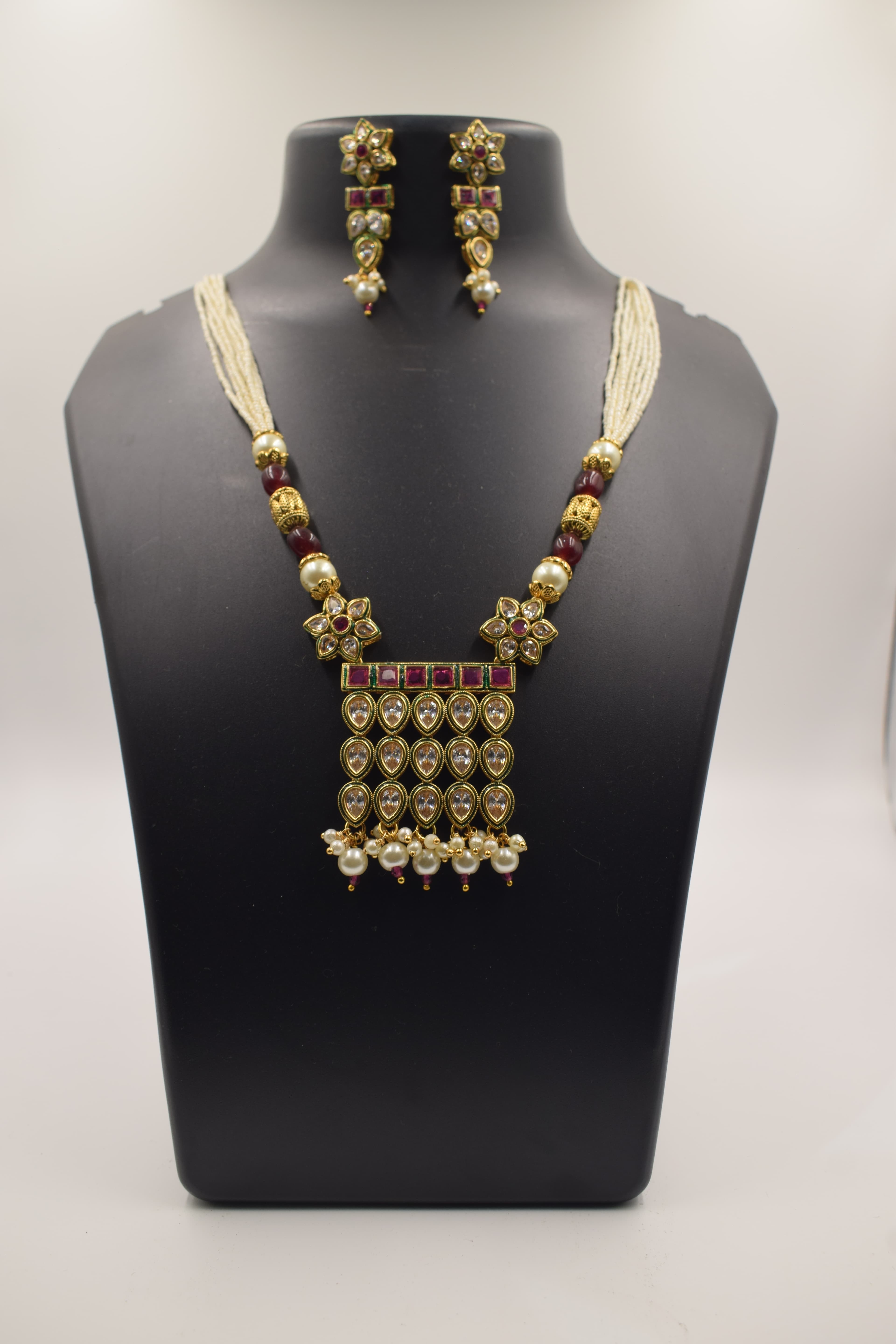 Elegant Pearl Jewellery Set thumbnail 2