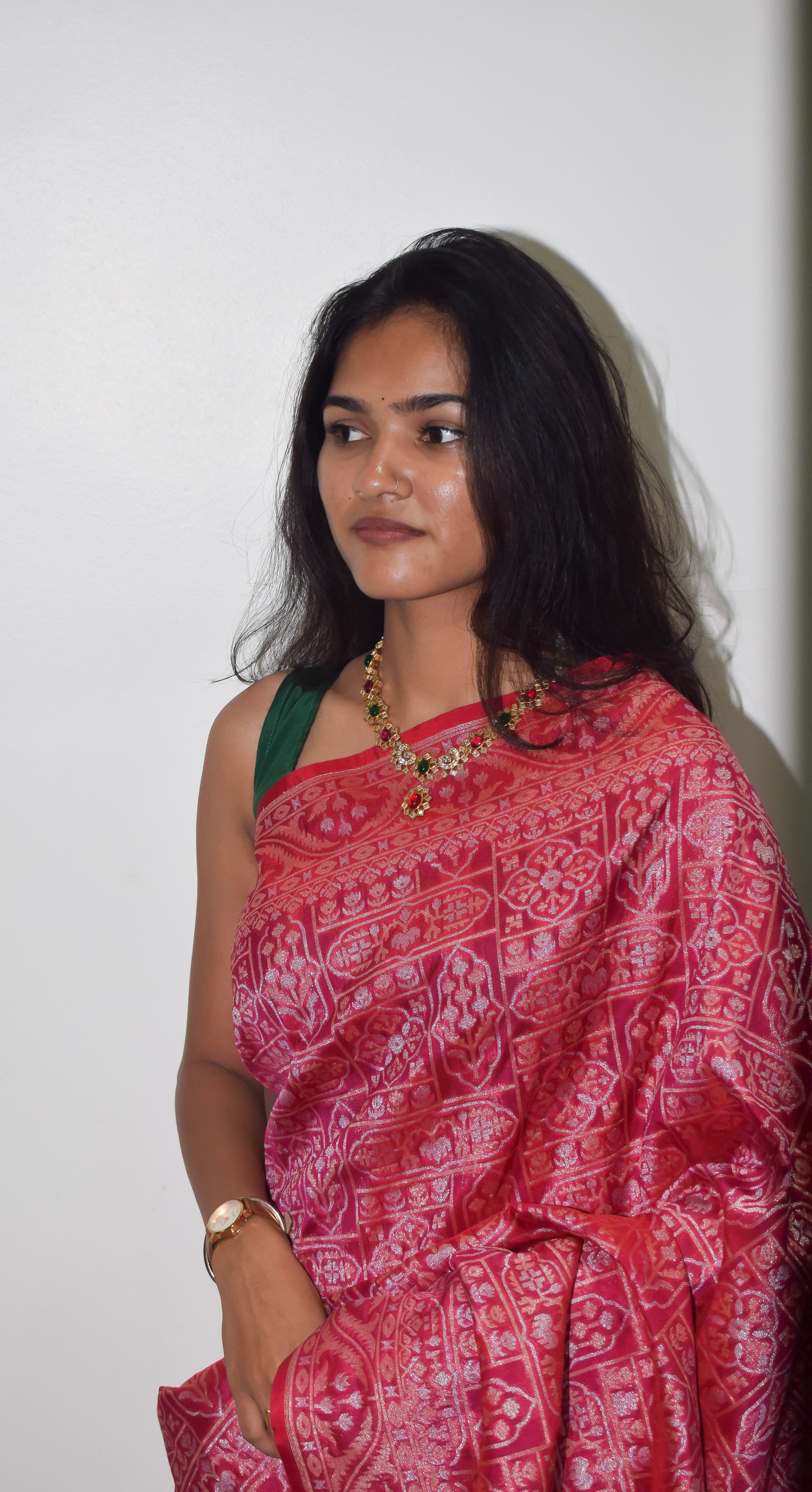 Pure Jamdani Silk Saree thumbnail 2
