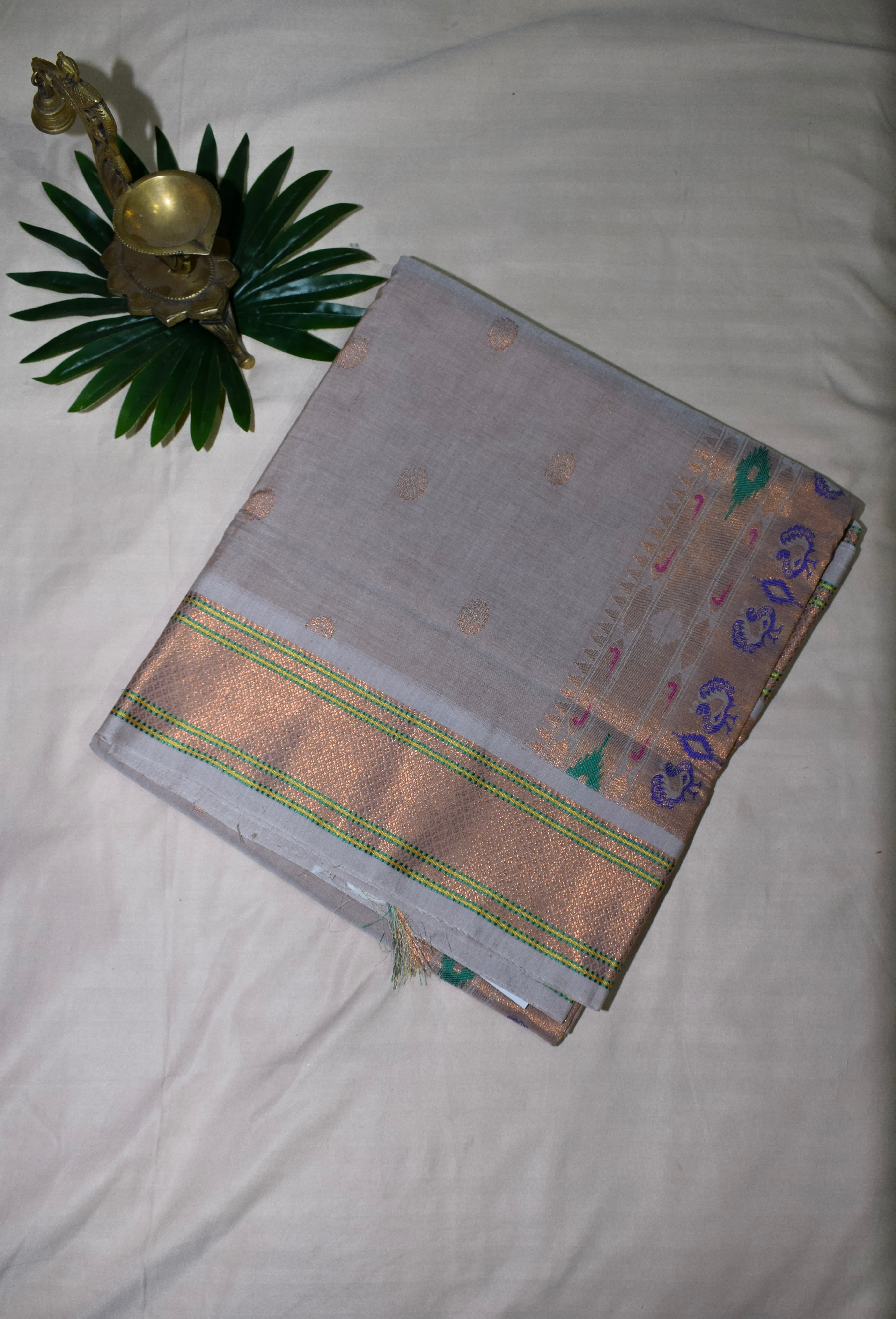 Tasar Paithani Saree thumbnail 3