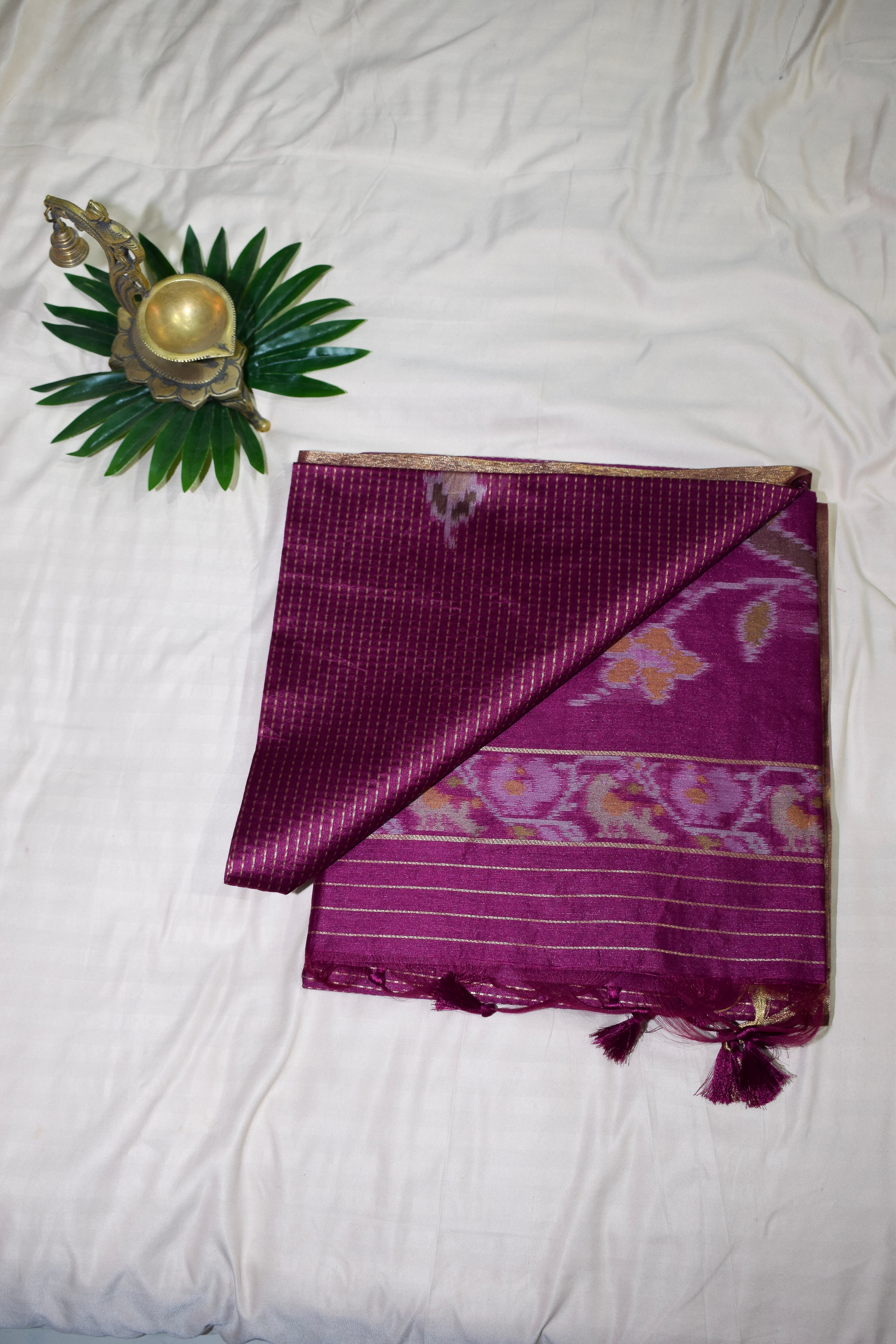 Kantha with Ikat Pallu Saree