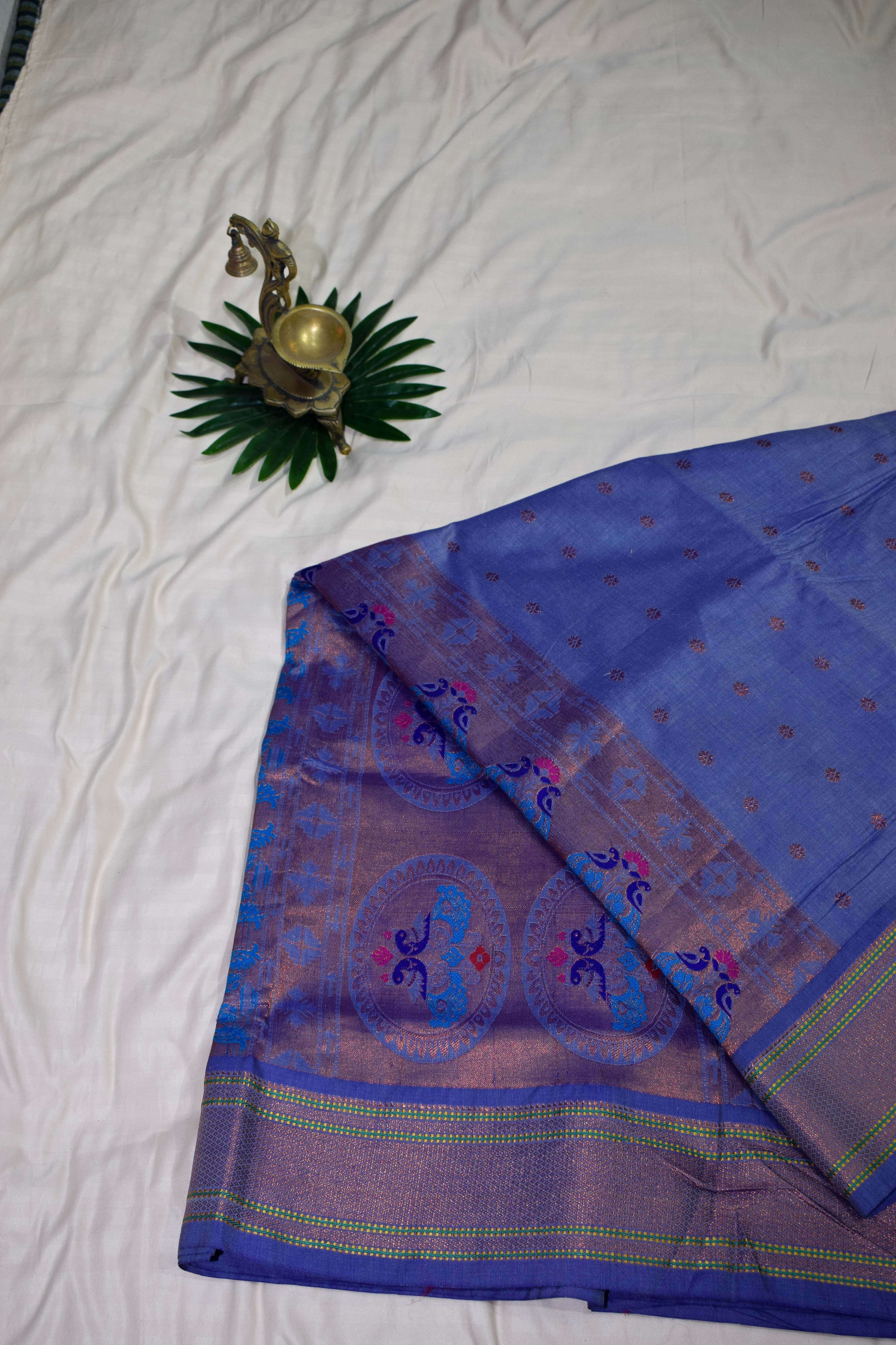 Tasar Paithani Saree